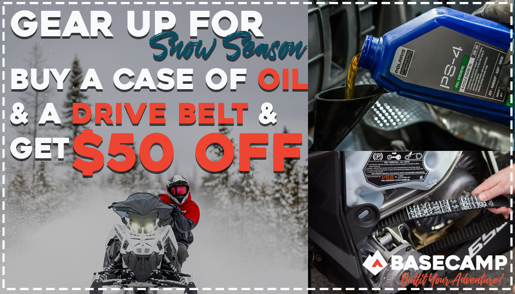 Buy a case of oil and a drive belt. Save $50